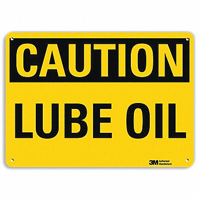 Caution Sign 7 inx10 in Plastic