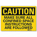 Caution Sign 7 in x 10 in Rflct Sheeting