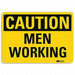 Caution Sign 7 inx10 in Plastic