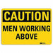 Caution Sign 7 in x 10 in Plastic