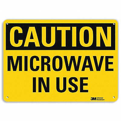 Caution Sign 7 inx10 in Plastic