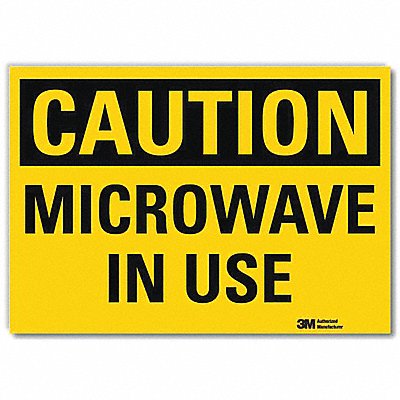 Caution Sign 7inx10in Reflctv Sheeting