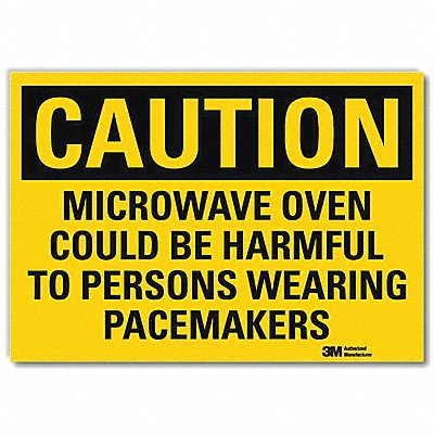 Caution Sign 7 in x 10 in Rflct Sheeting