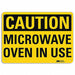 Caution Sign 7 in x 10 in Aluminum