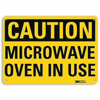 Caution Sign 7 in x 10 in Plastic