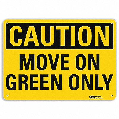 Reflective Lift Truck Sign 7x10in Plastc