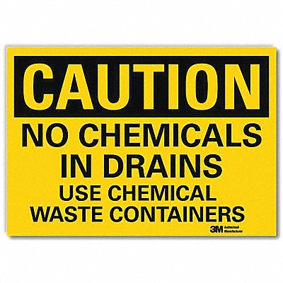 Caution Sign 7 in x 10 in Rflct Sheeting