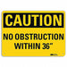 Caution Sign 10 in x 14 in Aluminum