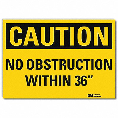 Safety Sign 10x14in Reflective Sheeting