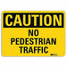 Rflctv Pedestrian Traffic Sign 7x10in