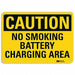 Caution Sign 10 inx14 in Plastic