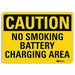 No Smoking Sign 7 in x 10 in Aluminum