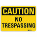 Caution Sign 10 in x 14 in Aluminum