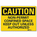 Caution Sign 10x14in Reflective Sheeting