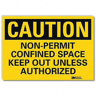 Caution Sign 5inx7in Reflective Sheeting