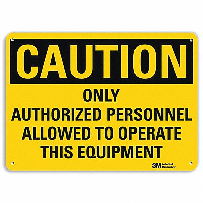 Caution Sign 10 inx14 in Plastic