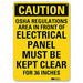 Caution Sign 10 inx7 in Aluminum