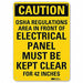Caution Sign 14 in x 10 in Aluminum
