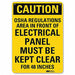 Caution Sign 14 in x 10 in Aluminum
