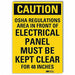 Caution Sign 7inx5in Reflective Sheeting