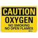 No Smoking Sign 7 in x 10 in Aluminum