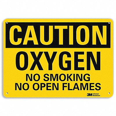 No Smoking Sign 10 inx14 in Aluminum