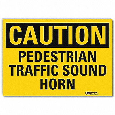 Rflctv Pedestrian Traffic Lbl 10x14in