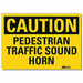 Rflctv Pedestrian Traffic Lbl 10x14in