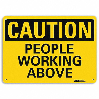 Caution Sign 10 in x 14 in Aluminum