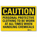 Caution Sign 10x14in Reflective Sheeting
