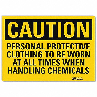 Caution Sign 7inx10in Reflctv Sheeting
