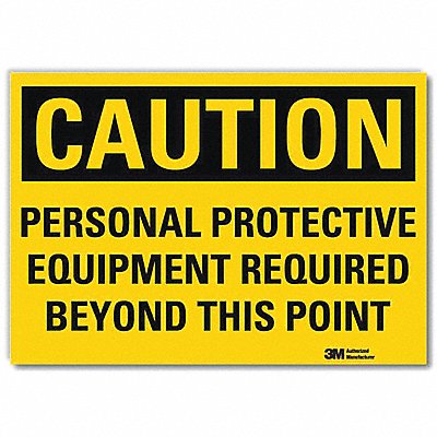 Caution Sign 10x14in Reflective Sheeting