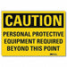 Caution Sign 10x14in Reflective Sheeting