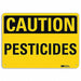 Caution Sign 7 in x 10 in Aluminum