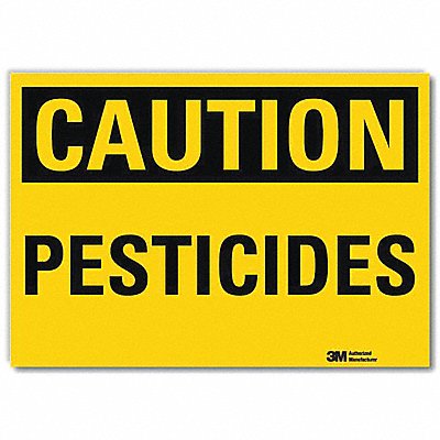 Caution Sign 5inx7in Reflective Sheeting