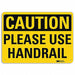 Caution Sign 10 inx14 in Plastic