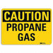 Caution Sign 7 in x 10 in Aluminum