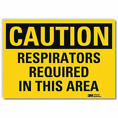 Caution Sign 7 in x 10 in Rflct Sheeting