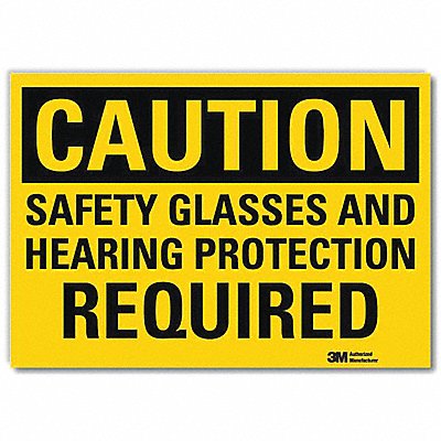 Caution Sign 5inx7in Reflective Sheeting