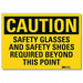 Caution Sign 5inx7in Reflective Sheeting