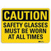 Caution Sign 10 in x 14 in Plastic