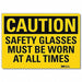 Caution Sign 5 in x 7 in Rflct Sheeting