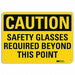 Caution Sign 10 inx14 in Plastic