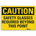 Caution Sign 7inx10in Reflctv Sheeting