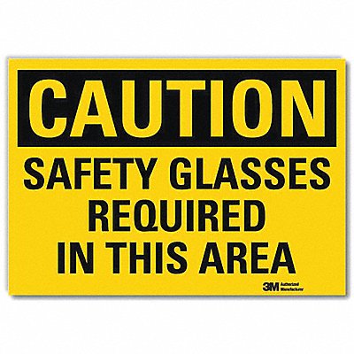 Caution Sign 7inx10in Reflctv Sheeting