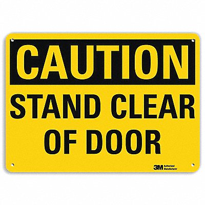 Safety Sign 10 in x 14 in Aluminum