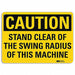 Caution Sign 10 in x 14 in Plastic