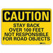 Caution Sign 10 inx14 in Aluminum