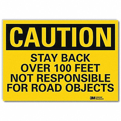 Rflctv Traffic Safety Label 5x7in Plastc