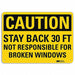 Caution Sign 10 inx14 in Aluminum